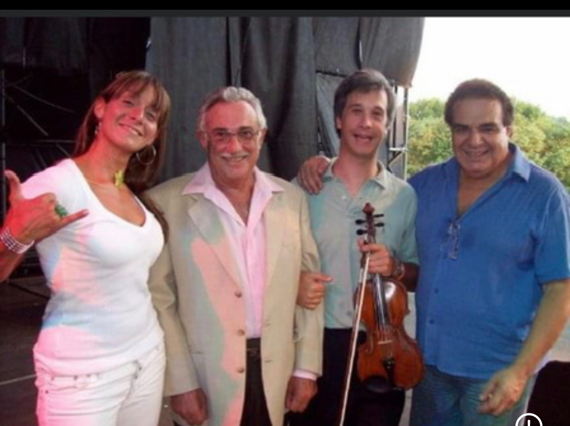 Pablo Agri con Rubén Juárez